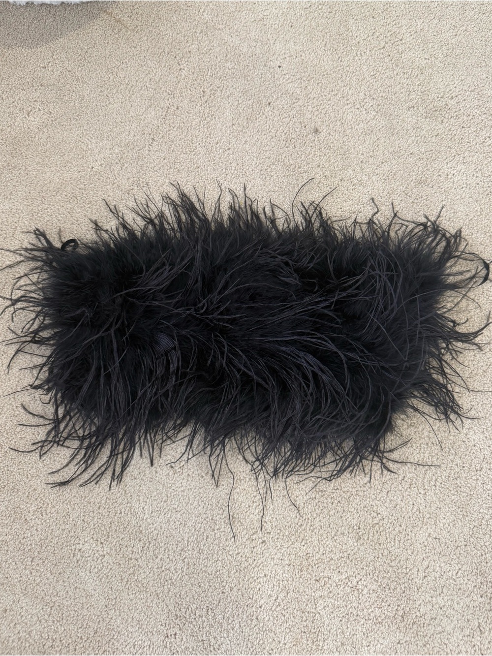 Lamarque Black Feather-Trim Top